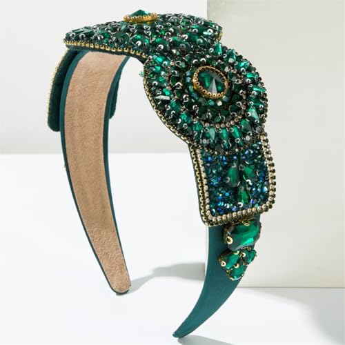 Damen Stirnbänder Haarbänder Strass verziert Perlen solide Party Stirnbänder EN8 Damen Stirnbänder Haarbänder Strass verziert Perlen solide Party Stirnbänder EN8 von Disimlarl