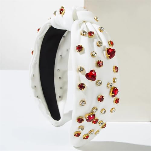 Damen Strass Stirnbänder Geknotet Breites Stirnband Top Knoten Haar Dicke Velours Haarbänder von Disimlarl