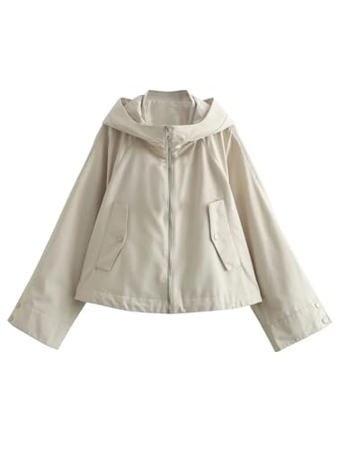 Disimlarl Frauen Herbst Crop Gürtel Blazer Retro Revers Langarm Slim Weibliche Chic Anzug Mantel, 2, 40 von Disimlarl