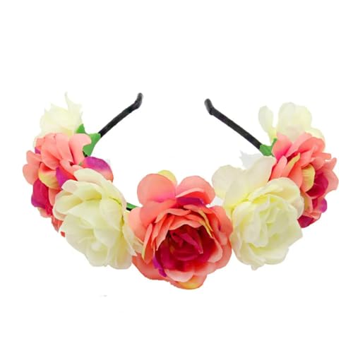 Haarschmuck für Damen, Brautschmuck, Blumen, Krone, Stirnband, Hochzeits-Kopfschmuck, Haarschmuck, mehrfarbig von Disimlarl