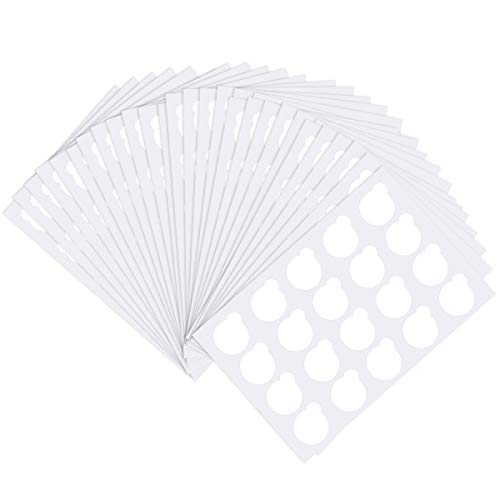 500 Stück Lash Holder für Wimpernkleber, Wimpernkleberhalter Palette Aufkleber Papier für Wimpernverlängerung, Klebepads Wasserfest für Wimpernhalter Ring Silikon Glas von Disino