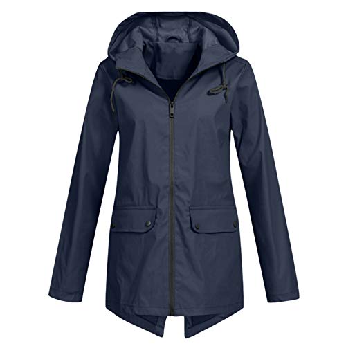 Dislsokrhov Damen Regenjacken Fahrrad Übergangsjacke Poncho Italienische Windjacke Mit Kapuze Cordjacke Outdoor Laufjacke Frauen Windbreaker Regen Leicht Fleecejacke von Dislsokrhov