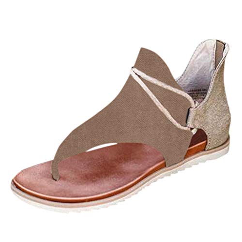 Dislsokrhov Damen Schuhe Sommer Sandaletten Leichte Elegant Schlappen Women Tessa Ausgefallene Sandals Damenschuhe Plateau Mittelalter Treckingsandalen-Damen Sommerschuhe von Dislsokrhov