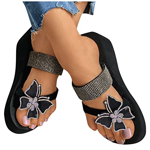 Dislsokrhov Sandalen & Slides Für Damen Sandaletten Flach Elegant Römersandalen Frauen Ausgefallene Bokyna Sandale Sommersandaletten Flipflopssandalen Sandały Damskie Treckingsandalen Sommerschuhe von Dislsokrhov