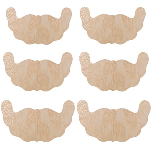 Disnace 3 Paar Nipple Covers, Klebe BH Push Up Spitze Ultradünne Nippelabdeckungen, Selbstklebende Nippelpads Unsichtbar Atmungsaktiv Brustwarzen Abdeckung Aufkleber Nippelaufkleber (Hautfarbe) von Disnace