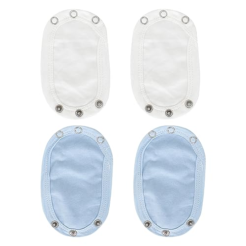 Disnace 4 Baby Body Extender,Baby Vest Extender,Babyspielanzug Gabelung Extenter, Baby Bodysuit Extender,Baby Bodyverlängerung, Baby Strampler Schritt Extender,Baby Onesie Extender von Disnace