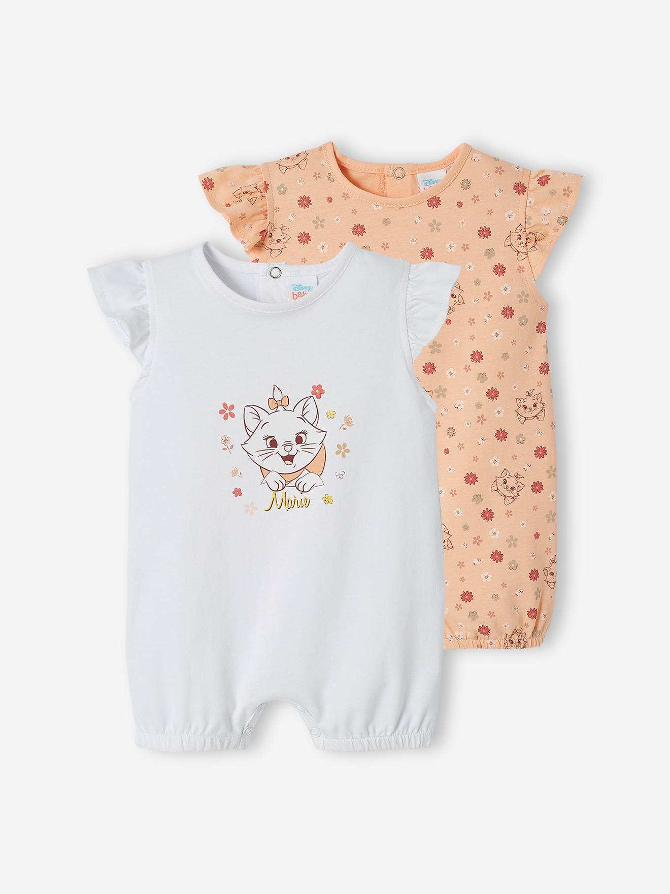 2er-Pack Baby Kurzoveralls Disney ARISTOCATS MARIE von Disney Animals