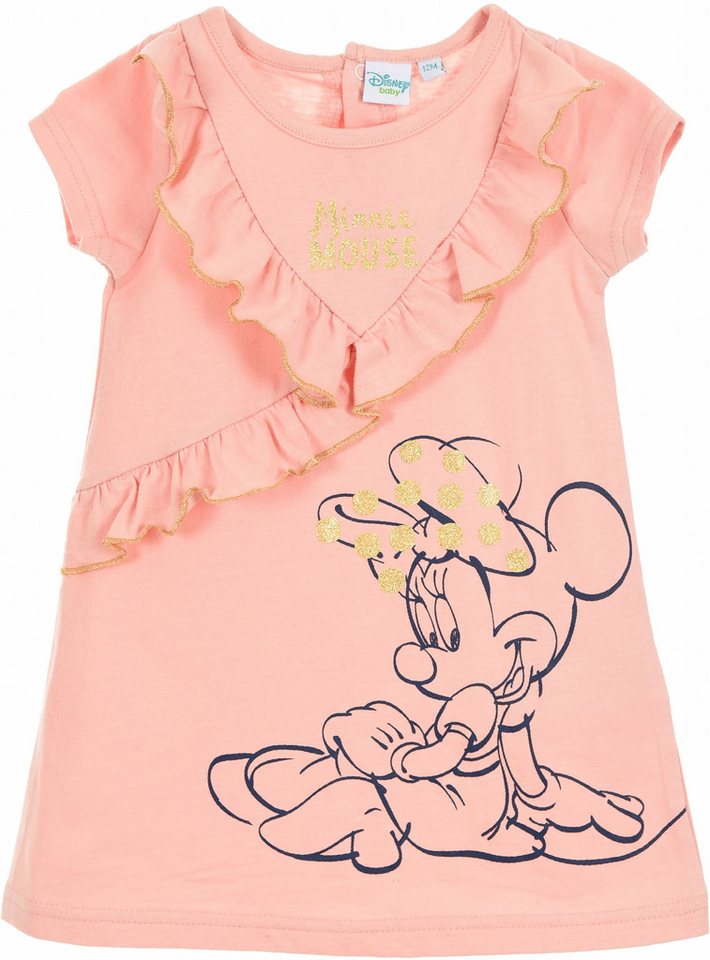 Disney Baby Jerseykleid Minnie Mouse Mädchen Kleid Disney Baby 12-36 Monate Minnie Babybekleidung von Disney Baby
