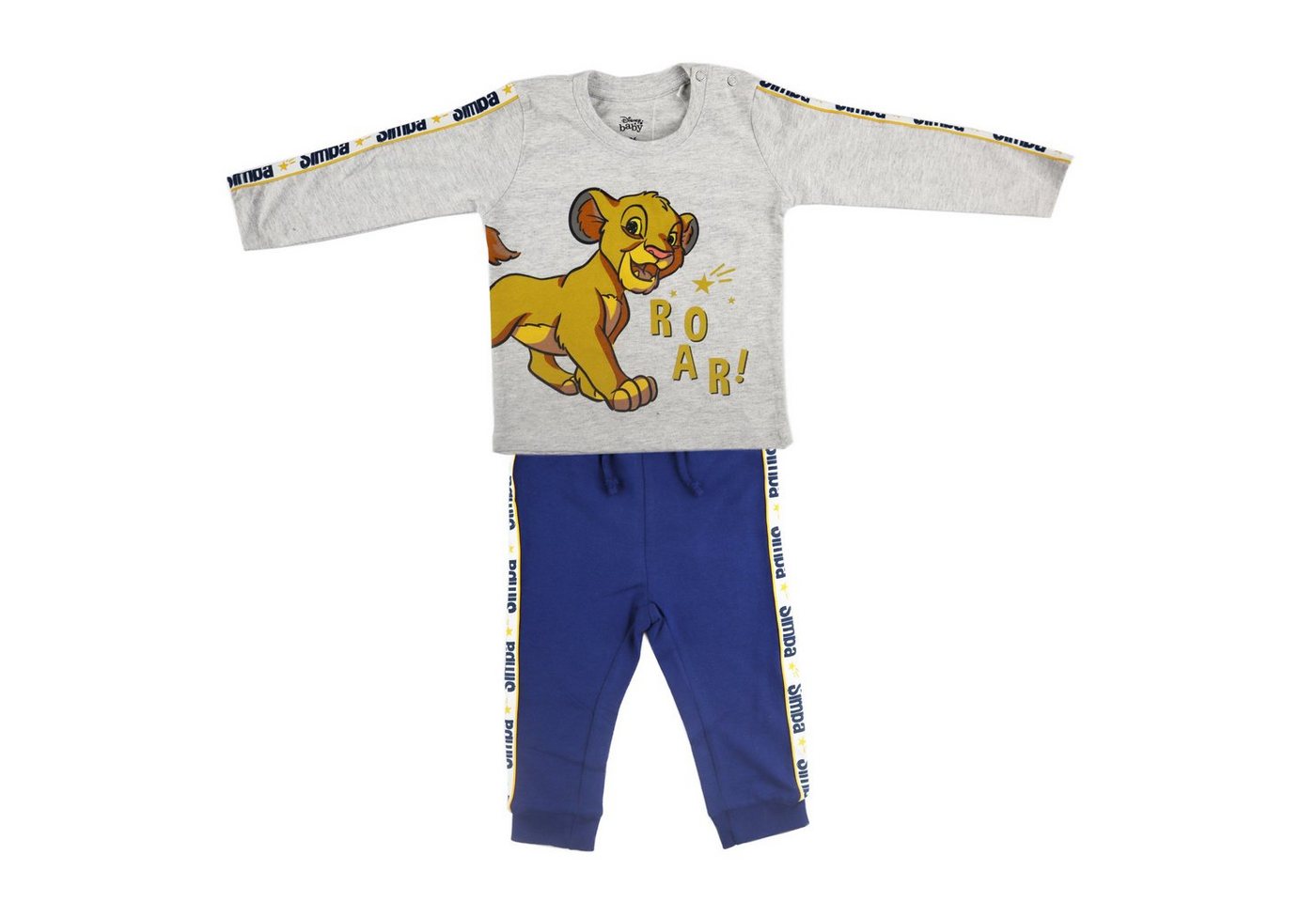 Disney Baby Langarmshirt König Der Löwen Simba Baby Jungen langarm Set Shirt Jogginghose Gr. 62 bis 86 von Disney Baby