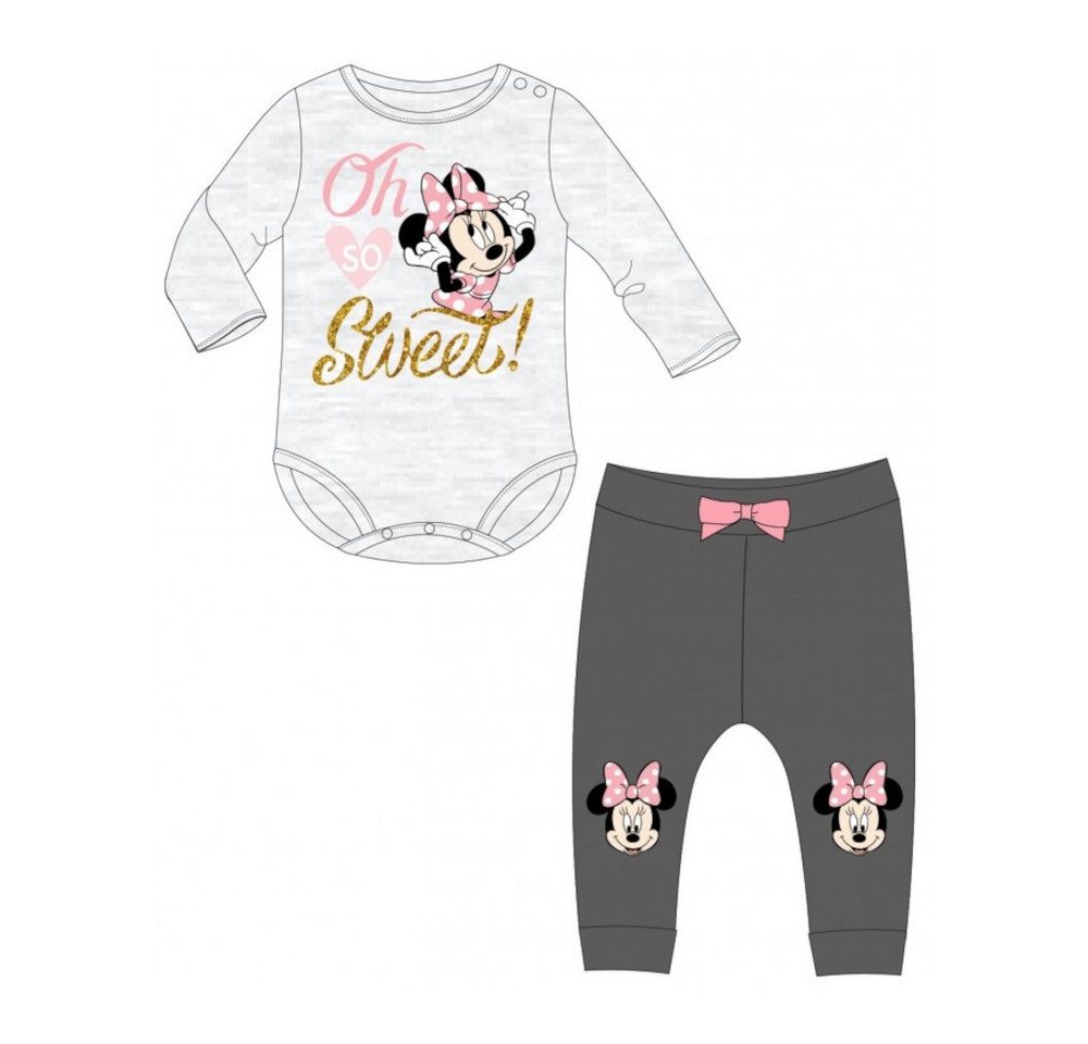 Disney Baby Shirt & Hose Minnie Maus Oh so sweet" Langarm-Baby-Set, Body & Hose in Grau (Set, 2-tlg)" von Disney Baby