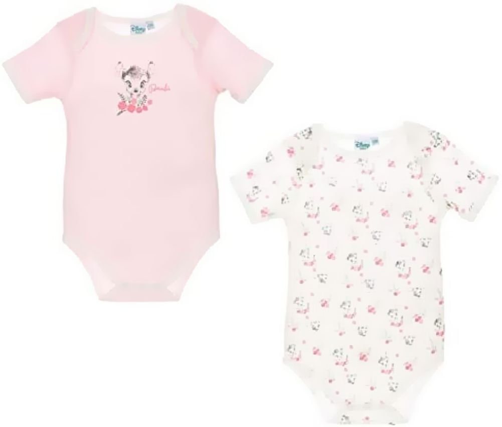 Disney Baby Strampler Bambi Doppelpack 2 Baby Strampler Mädchen 6 12 18 24 Monate von Disney Baby