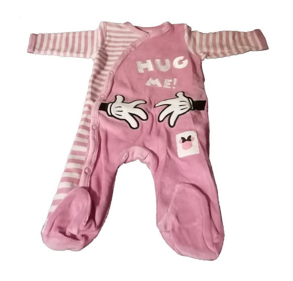 Disney Baby Strampler Huge me" Baby-Strampler, Mickey & Minnie Motiv, Rosa Velours" von Disney Baby