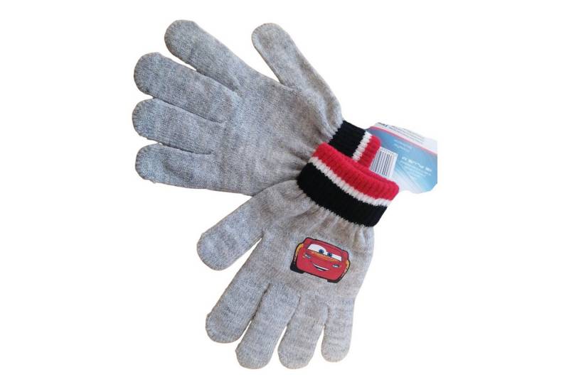 Disney Cars 3 Strickhandschuhe Kinder Strick-Handschuhe Lightning McQueen, grau, OneSize ca. 4–8 von Disney Cars 3