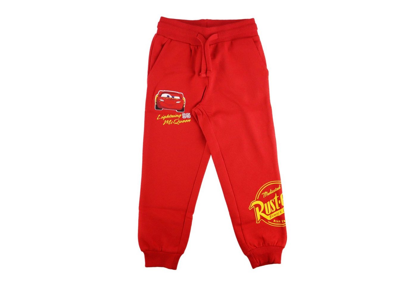 Disney Cars Jogginghose Disney Cars Lightning McQueen Kinder Sporthose Gr. 98 bis 128, Rot oder Grau von Disney Cars