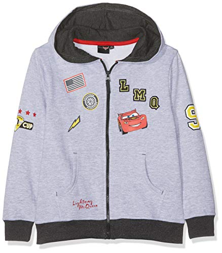 Disney Cars Jungen 5924 Kapuzenpullover, Grau, 98 von Disney Cars