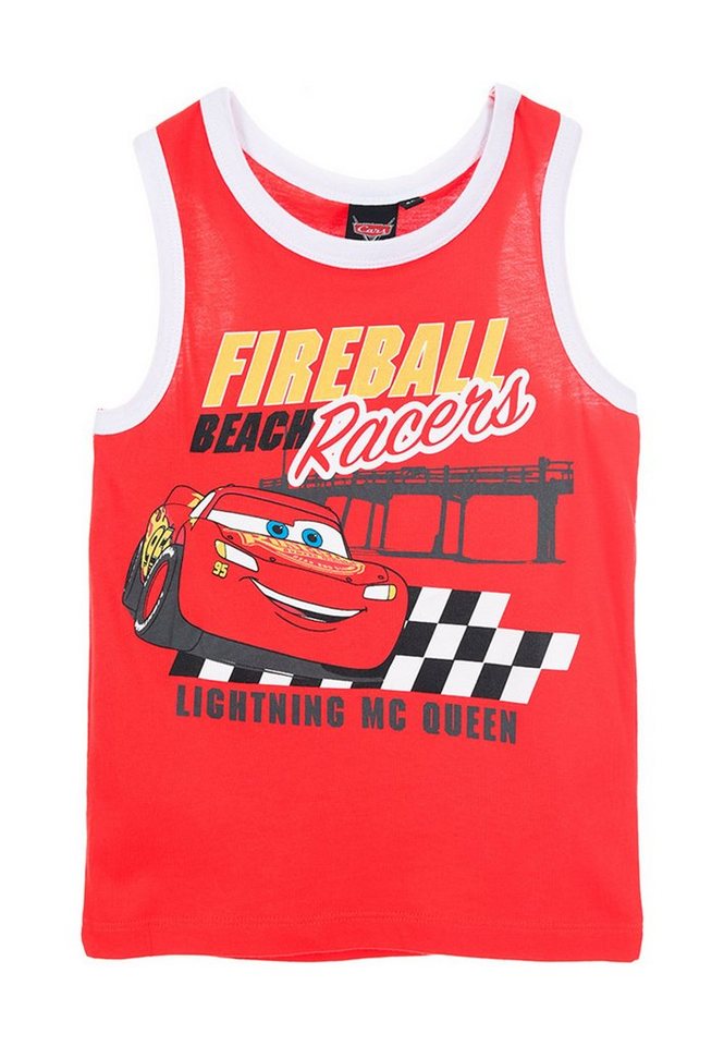 Disney Cars Muskelshirt Lightning McQueen Jungen Tank-Top Sommer-Shirt Muskel-Shirt von Disney Cars