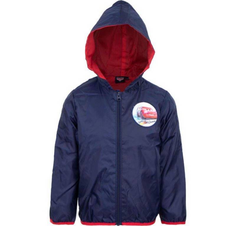 Disney Cars Regenjacke Lightning MC Queen Jungen Kinder Jacke Gr. 98 bis 128, Rot oder Blau von Disney Cars