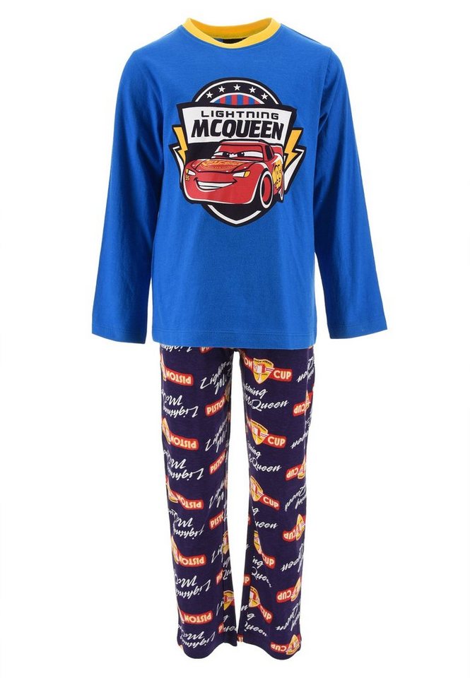Disney Cars Schlafanzug Kinder Pyjama Jungen Schlafanzug (2 tlg) Langarm-Shirt + Schlaf-Hose von Disney Cars