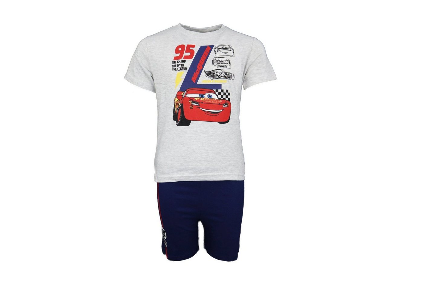 Disney Cars Schlafanzug Lightning McQueen Jungen Kinder Pyjama Gr. 98 bis 128, Baumwolle von Disney Cars