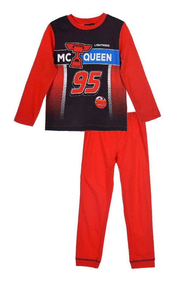 Disney Cars Schlafanzug Lightning McQueen Kinder Jungen Pyjama Schlaf-Set (2 tlg) von Disney Cars