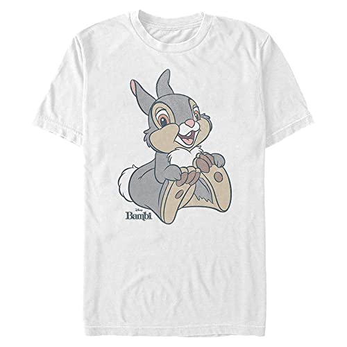 Disney Classics Unisex Bambi-Big Thumper Organic Short Sleeve T-Shirt, White, M von Disney Classics