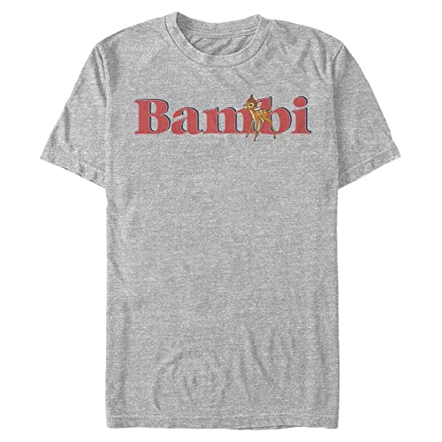 Disney Classics Unisex Bambi-Dream Big Organic Short Sleeve T-Shirt, Melange Grey, M von Disney Classics