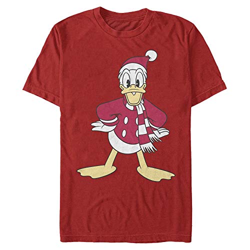 Disney Classics Unisex Mickey Classic-Donald Hat Organic Short Sleeve T-Shirt, Red, L von Disney Classics