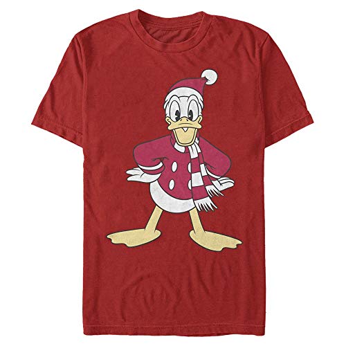 Disney Classics Unisex Mickey Classic-Donald Hat Organic Short Sleeve T-Shirt, Red, M von Disney Classics