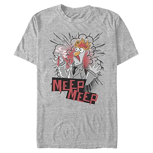 Disney Classics Unisex Muppets-Beaker Meep Organic Short Sleeve T-Shirt, Melange Grey, L von Disney Classics