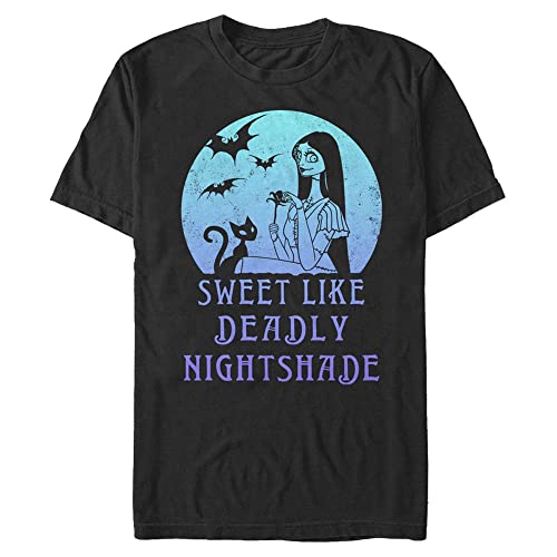 Disney Classics Unisex Nightmare Before Christmas-Sally Moon Organic Short Sleeve T-Shirt, Black, L von Disney Classics