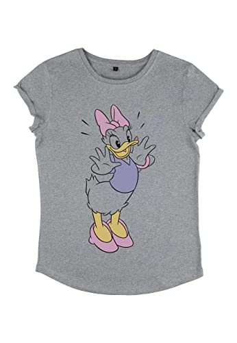 Disney Classics Mickey Classic - Classic Vintage Daisy Women's Rolled-sleeve Melange grey XL von Disney