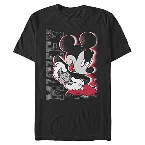 Disney Unisex Mickey Mouse Mickey Gamer Organic Short Sleeve T-shirt, Schwarz, L von Disney Classics