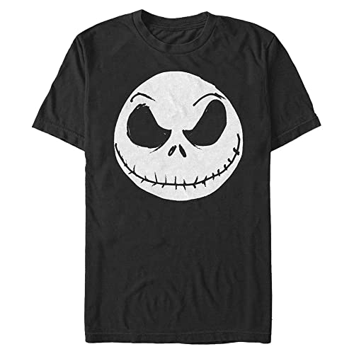 Disney Unisex Nightmare Before Christmas Big Face Jack Organic Short Sleeve T-shirt, Schwarz, S von Disney Classics