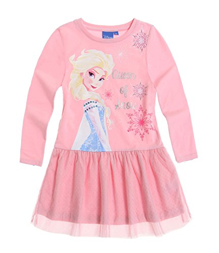 Disney Die Eiskönigin Kleid - rosa - 140 von Disney Die Eiskönigin