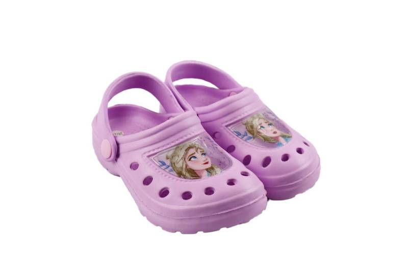 Die Eiskönigin Elsa Mädchen Kinder Clogs Clog Gr. 22 bis 33, Lila von Disney Frozen