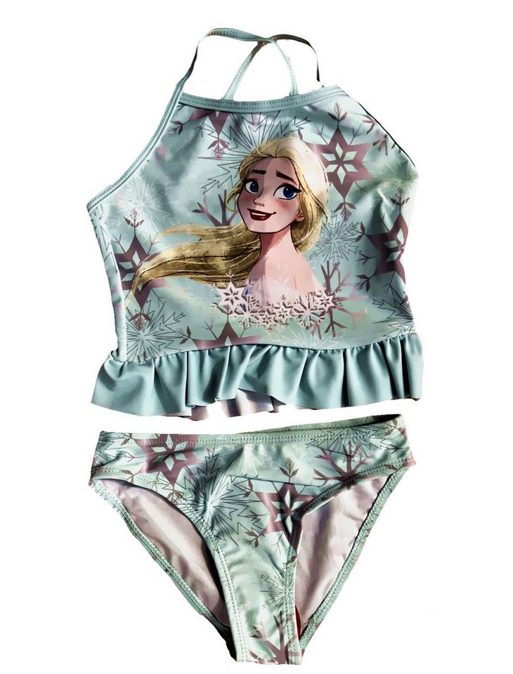 Disney Frozen Badeanzug Eiskönigin Anna + Elsa Schwimmanzug Zweiteiler Badeanzug Mädchen Mädchen Anna und Elsa Badeanzug von Disney Frozen