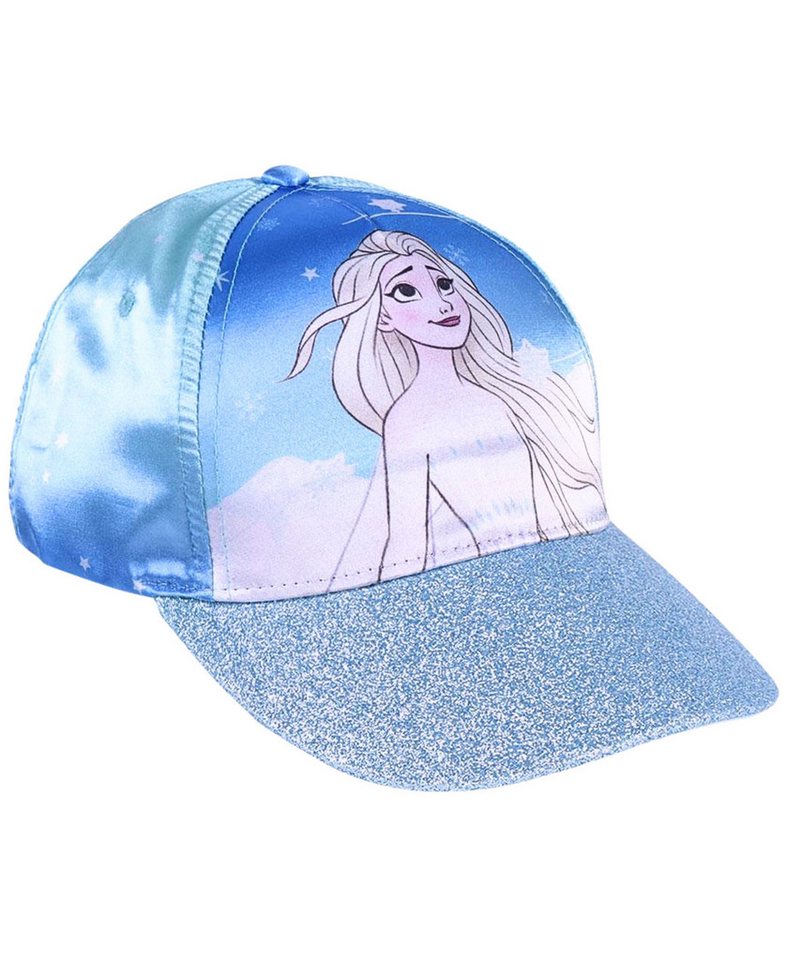 Disney Frozen Baseball Cap Elsa Mädchen Sommerkappe mit Glitzer Größe 53 cm von Disney Frozen