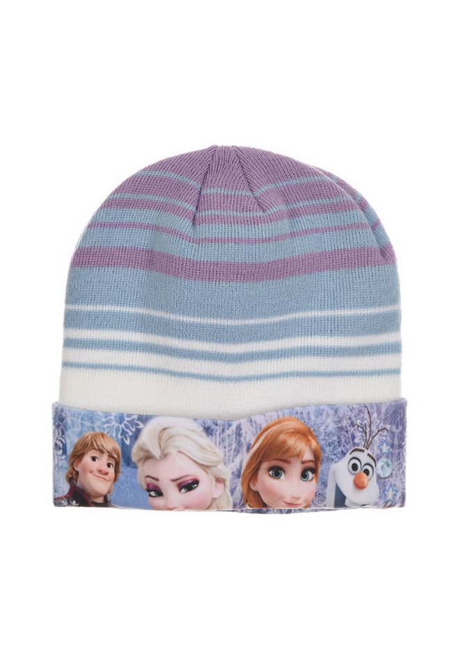 Disney Frozen Beanie Eiskönigin Elsa Kinder Mädchen Winter-Mütze Beanie-Mütze von Disney Frozen