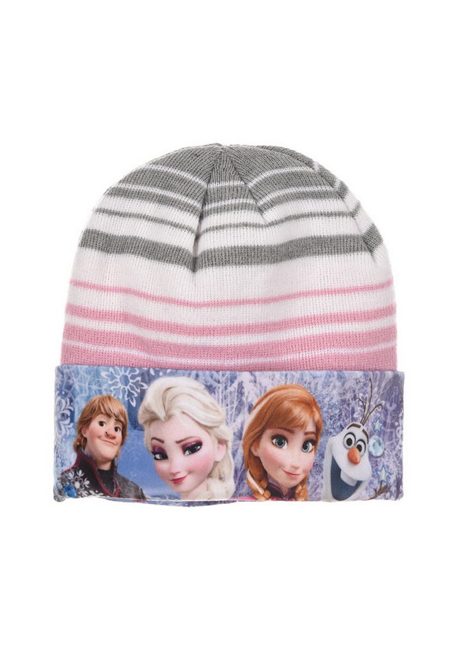 Disney Frozen Beanie Eiskönigin Elsa Kinder Mädchen Winter-Mütze Beanie-Mütze von Disney Frozen