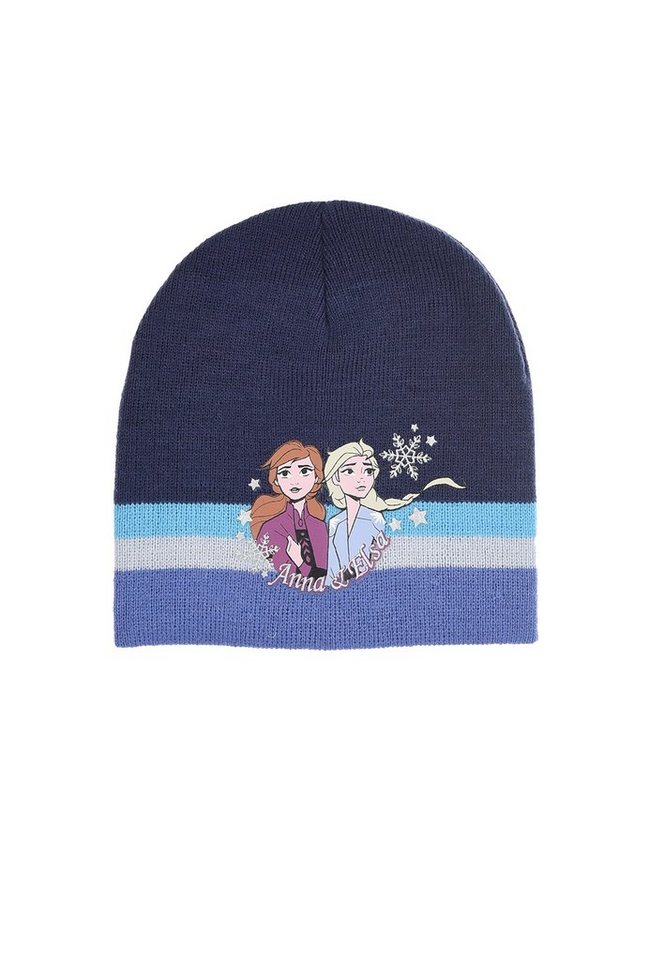 Disney Frozen Beanie Eiskönigin Anna und Elsa Kinder Mädchen Winter-Mütze Strick Mütze von Disney Frozen