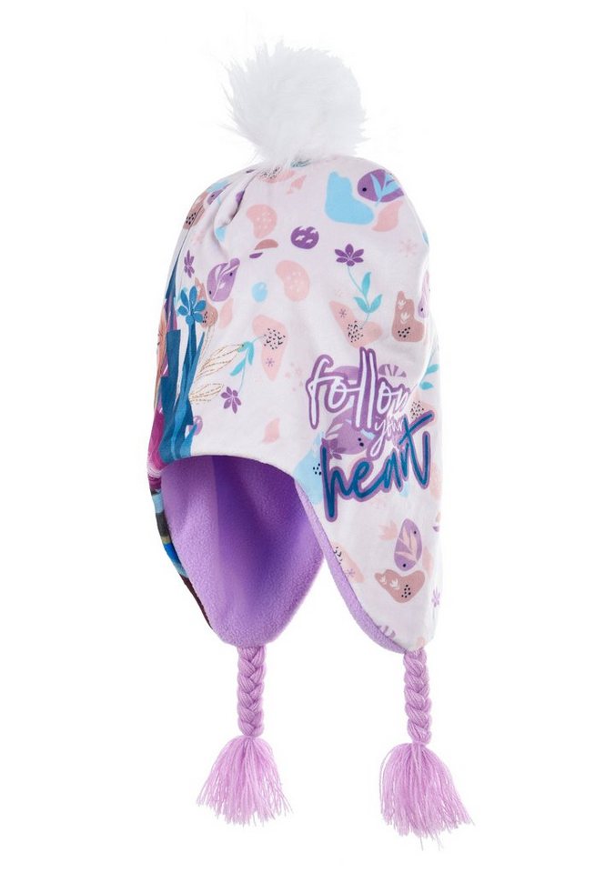 Disney Frozen Bommelmütze Eiskönigin Elsa Kinder Mädchen Winter-Mütze Bommelmütze von Disney Frozen