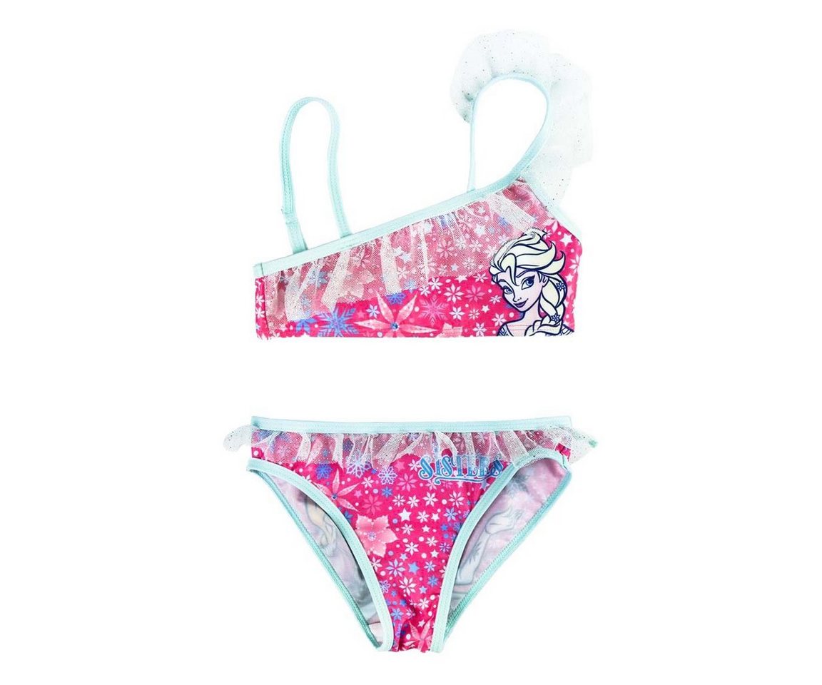 Disney Frozen Bustier-Bikini Die Eiskönigin Elsa Kinder Mädchen Bikini Gr. 104 bis 122 von Disney Frozen