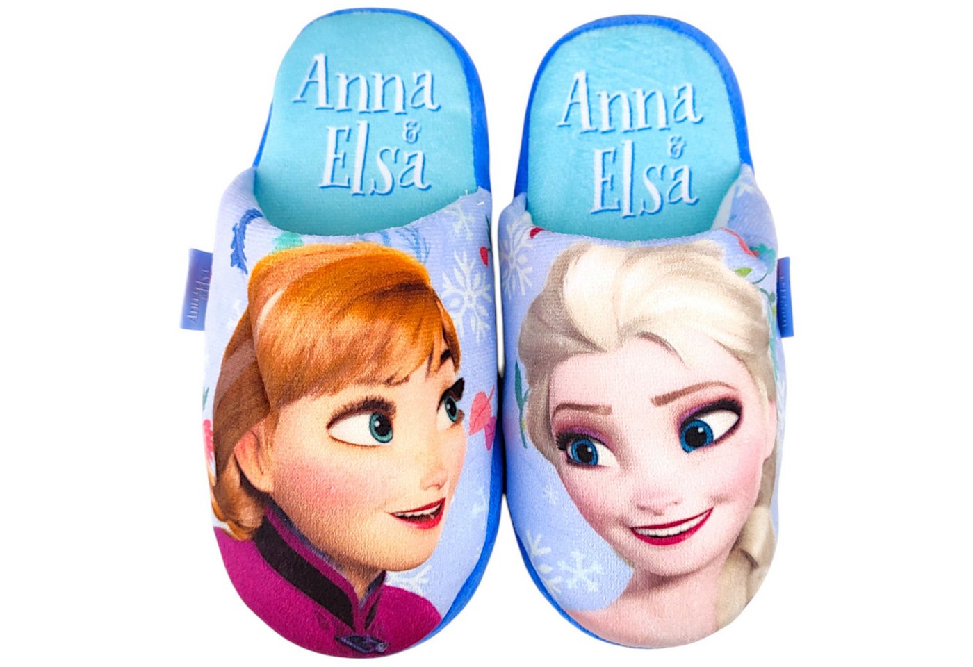 Disney Frozen Elsa & Anna Hausschuh Mädchen Slipper Pantoffeln Gr. 28-35 von Disney Frozen