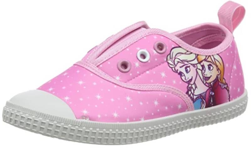 Disney Frozen FROZEN Anna + Elsa Mädchenschuhe Strassenschuhe Kinder Sneaker Ballerinas Ohne Schnürsenkel von Disney Frozen