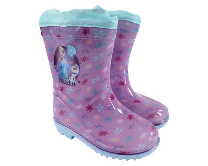 Disney Frozen Frozen die Eiskönigin Anna+Elsa Regenstiefel Mädchen 24 - 32 Gummistiefel Mädchen Regenkleidung Eiskönigin von Disney Frozen