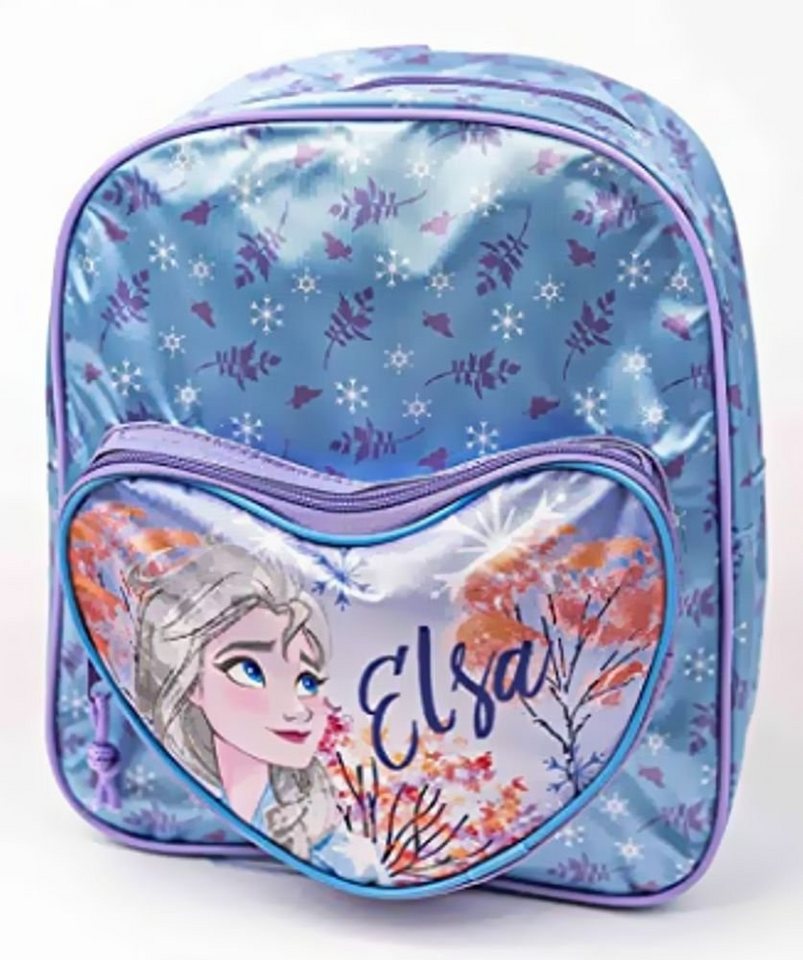 Disney Frozen Kinderrucksack Die Eiskönigin FROZEN völlig unverfroren ELSA Mädchen Rucksack hellblau Satin für Kita, Sport, Schule von Disney Frozen