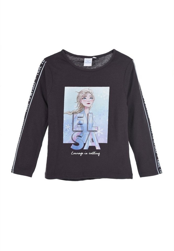 Disney Frozen Langarmshirt Eiskönigin Anna & Elsa Kinder Mädchen Oberteil Langarm Shirt von Disney Frozen