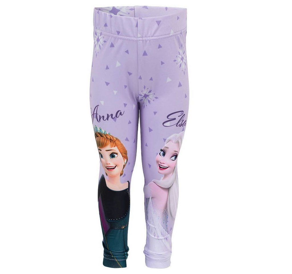 Disney Frozen Leggings Die Eiskönigin Elsa Anna Kinder Leggings Gr. 92 bis 128 von Disney Frozen