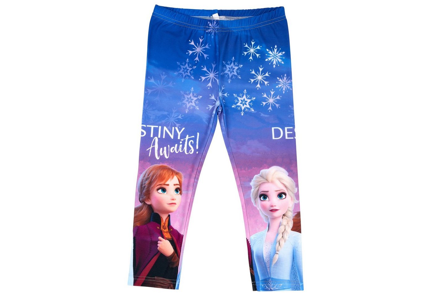 Disney Frozen Leggings Disney Eiskönigin Mädchen Leggings Hose mit Anna und ELSA Motive von Disney Frozen