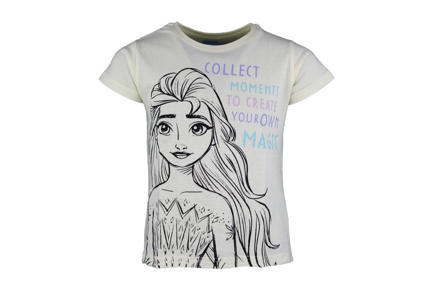 Disney Frozen Print-Shirt Die Eiskönigin Elsa Mädchen Kinder T-Shirt Gr. 104 bis 134 von Disney Frozen